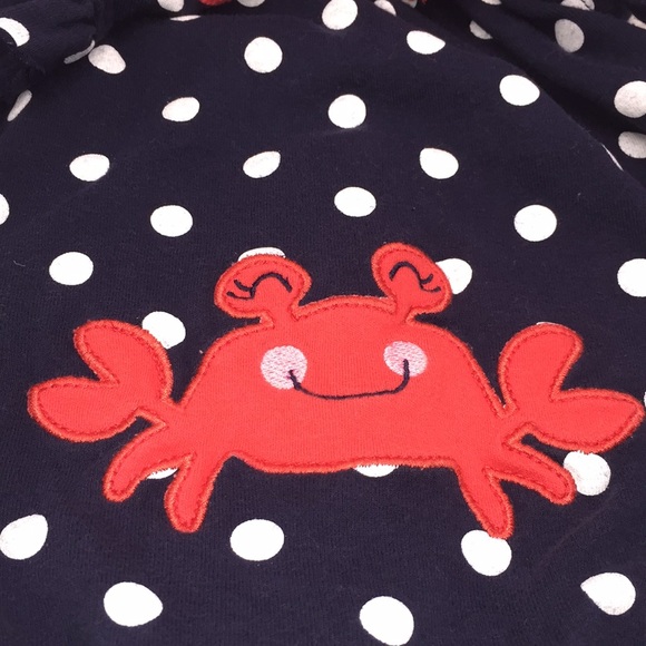 Carter’s Infant Baby Girl Romper Crab Theme 6M - Picture 6 of 8